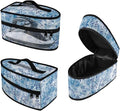 Tie Dye Branch Clothes Iron Storage Case Fits for Accessories Travel Irons Colorful Wear-resistant Iron Storage Cover with Zipper Handle