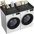 VOPEAK Washer and Dryer Countertop, Laundry Countertop, 54" x 27.5" Spacious Washer Dryer Topper, Wooden Washing Machine Topper for Laundry Room Organization and Folding Clothes, Black