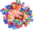 MECCANIXITY Clothe s Hanger Markers Blank Tags Fit 3.5mm Rod for Garment Color Coding Yellow/Red/Green/Purple/Deep Lake Blue/Orange/Fresh Pink/Brown 200pcs