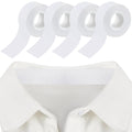 Jecery 4 Rolls 2 Rolls Sweat Pads Collar Protectors for Men Shirts, Disposable White Shirt Neck Tape, Dress Hat Collar Self Adhesive Invisible Liner Patch Against Sweat Stain (1.18 Inch)