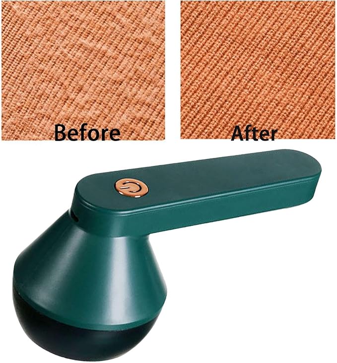 Lint Remover for Fabrics, Pilling Removal Tool for Clothes and Furniture, Green