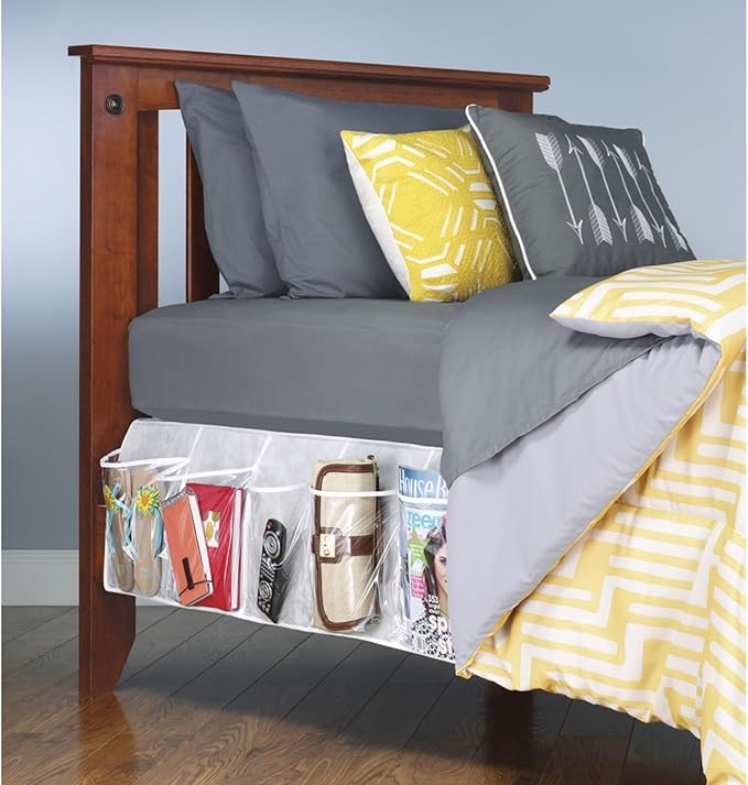 Whitmor Bedskirt Storage Organizer Clear
