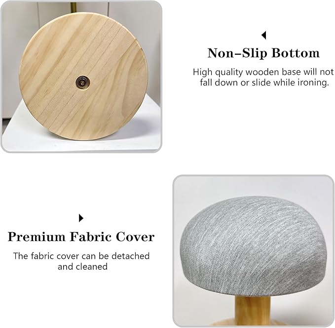 Bra Wooden Ironing Board is Used for Bras, Shirts, Collars, Cuffs and Hats, The Mini Ironing Board Small Ironing Stool Portable Iron Board Clothes Ironing for Clothing Sewing Enthusiasts.