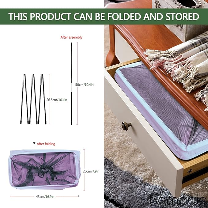 40L Laundry Hamper Collapsible Fabric for Hotel, Freestanding Flexible Laundry Sorter on Wheels - Slim Storage Bag, Decorative Laundry Baskets for Books, Sundries Storage (Purple)