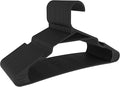 Eco-Friendly Slim Clothing Hangers for Light-Weight (Max 1lb) Clothes Made from 100% Recycled Post Consumer Plastic (Black/Grey, 20 Pack)