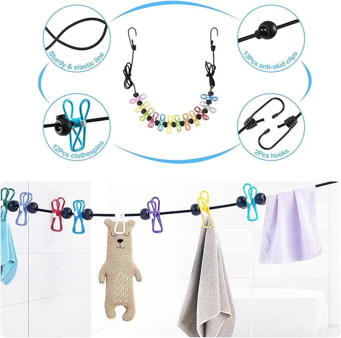 Plastic Hangers 50 Pack, Cute Clothes Hanger Ultra Thin Space Saving - Pink Clothes Hangers with 360 Degree Swivel Hook & Travel Clothesline - Sturdy Adult Coat Hangers for Dress, Shirts, Coats