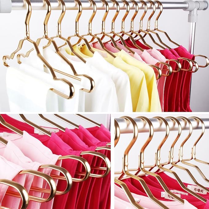 Pack of 10 Stylish Aluminum Metal Coat Suit Clothes Hangers(Sliver)