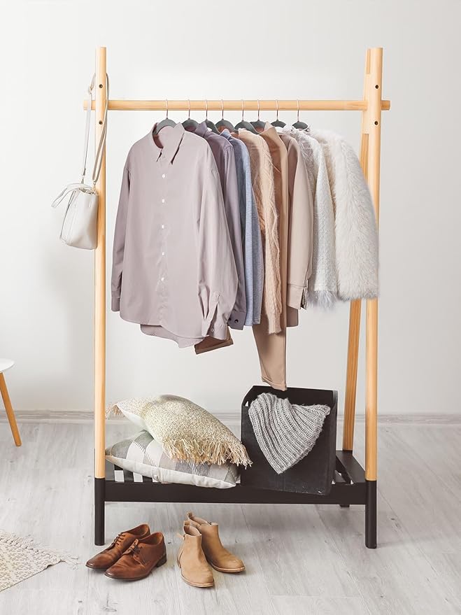 Smartor Grey Velvet Hangers 50 Pack, Non Slip Clothes Felt Hanger Heavy Duty for Coat, 360° Rotating Rose Glod Hook, Premium Slim Space Saving Hangers for Closet Organizer and Storage