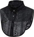 Jacquard Pure Cotton Fake Collar Comfortable and Breathable Hollow Out Dickey Collar Collar for Women & Girls