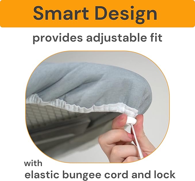 SAVUK Ironing Board Cover and Pad Standard Size Silicone Coated 4 Layers 18"x53" inch Extra Heavy Duty Thick Padding, Heat Reflective, Non Stick Scorch and Stain Resistant (Silver, 18" X 53")