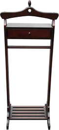 D-Art Collection Royal Valet Coat Hanger in Solid Mahogany Wood