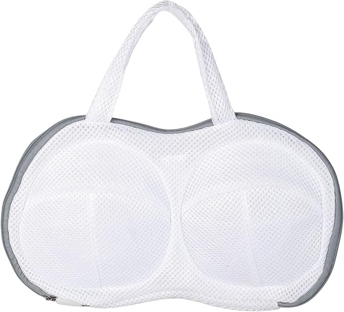 Bra Washing Bag,bra laundry bags for Laundry Lingerie Underwear Brassiere Bag,Fine Mesh Lingerie Bags with 3D Skeleton for Washing Machine Suitable for A-C Cup Sizes（Grey ）