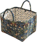 Floral Fabric Storage Basket Car Interior Storage Basket Underwear Sundries Laundry Baskets Supplies Home Organizer Bag (style 5)