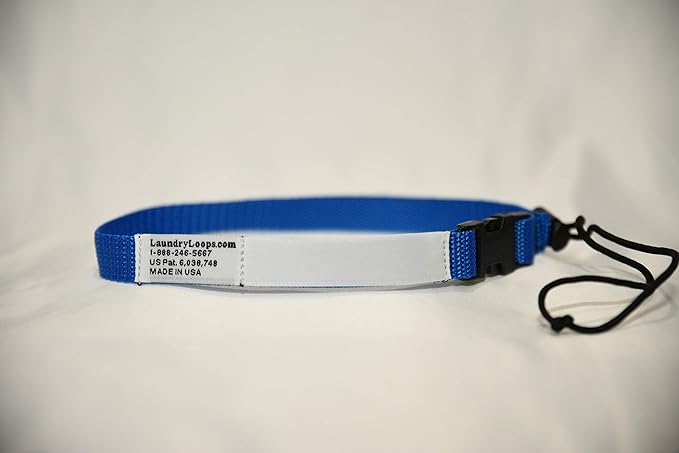 Laundry Loop with Sock Snare, Premium Royal Blue Laundering Strap