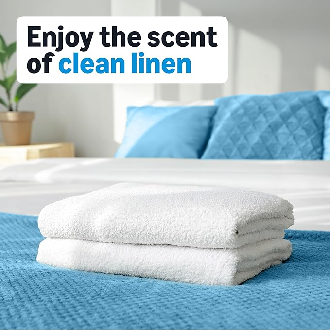 Amazon Basics Dryer Sheets, Clean Linen Scent, Laundry Fabric Softener, 160 Sheets