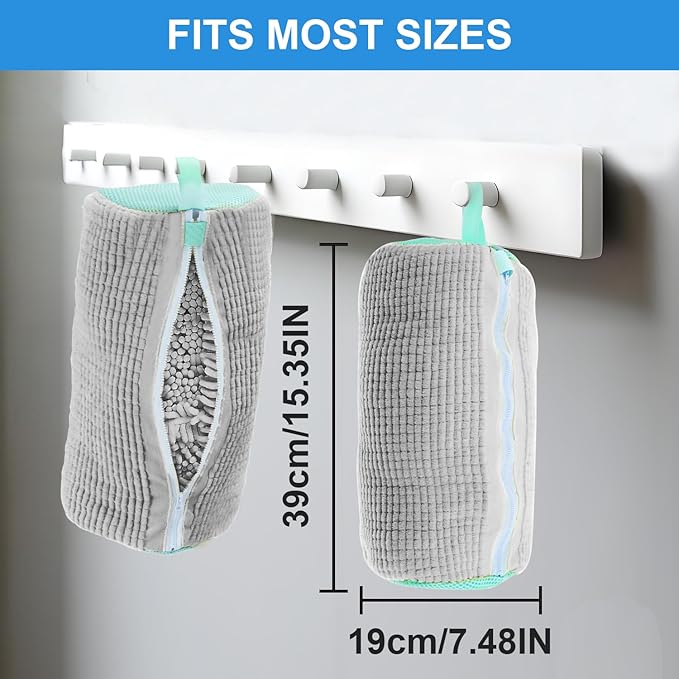 Shoe Washing Machine Bag Laundry Shoes Bag for Washer Dryer Shoe Washing Bag for Sneakers, Casual Shoes, Reusable and Durable Large Shoe Cleaning Bags for All Shoe Types and Sizes