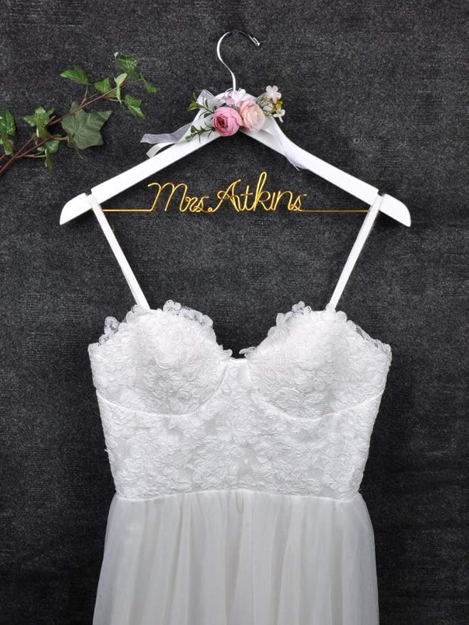 Personalized Bride Hanger, Wedding, Lady, Custom, Honor Maid, Bridesmaid, Doctor, Graduation Dress