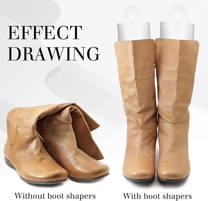 8 Packs Boot Shaper Shape Inserts Multisized 12/14/16 Inches Tall Boot Support for Women Men