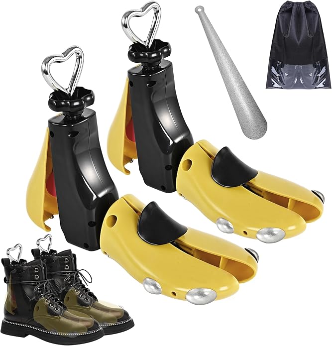Shoe Stretcher Women Men, Boot Stretcher Wide Feet, 4-Way Shoe Widener & Expander for Stretch Length & Width