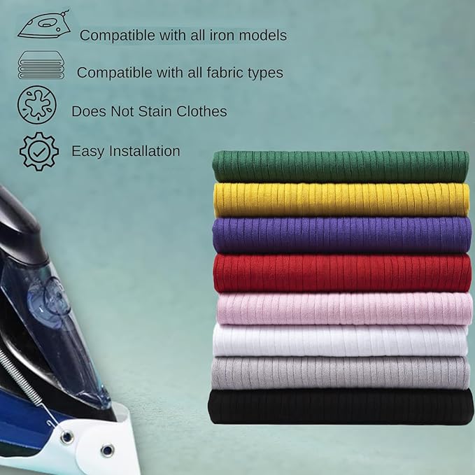 Universal Iron Protective Cover Shield, Breathable & High Temperature Resistant - Iron Protector for Ironing, Prevents Burn, Sticking, Protect Clothing from Damage (0.5MM)