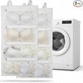2 Pack Bra Laundry Bags for Washing Machine Bra Bags for Laundry 4-in-1 Mesh Bag for Washing, Drying, Storage and Dust Protection(A–D Cup Capacity)
