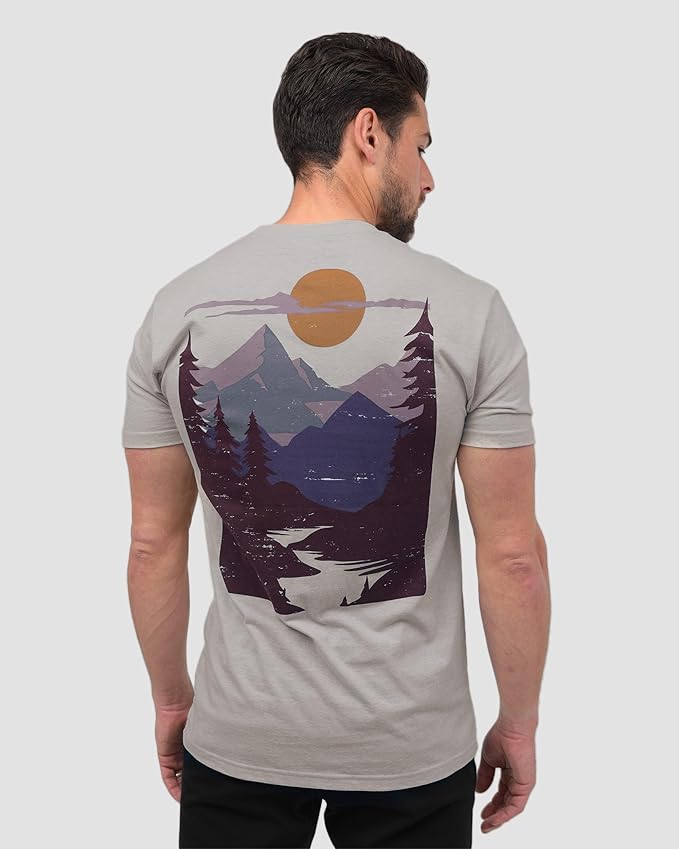 INTO THE AM Graphic Tees for Men S - 4XL Premium Short Sleeve Colorful T-Shirts Trippy Space Designs