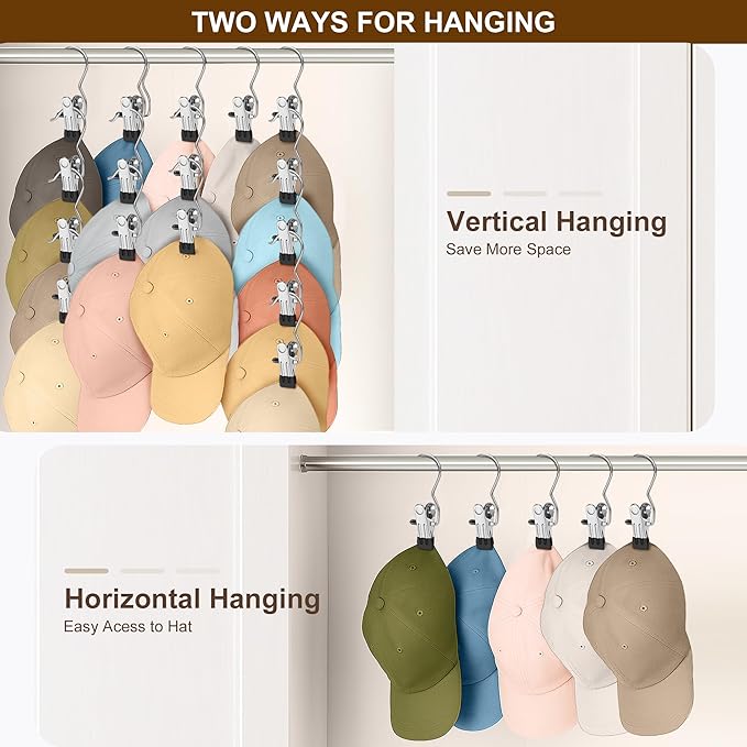 Myfolrena Hanger Clips for Hanging Heavy Duty Clothes Hooks Clips 18pc Clothes Pins for Closet,Clips with Hooks Metal Laudry Hooks for Pants,Boot,Hat,Leggings,Jeans,Shoes