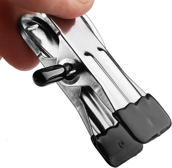 Tosnail 40 Pieces Boot Hanger Clips, Stainless Steel Laundry Hooks, Closet Hanging Clips, Space Saving for Jeans, Hats, Tall Boots, Towels