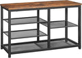 HOOBRO Shoe Bench, 5-Tier Shoe Rack Bench, Entryway Bench with Shoe Storage, Shoe Storage Organizer, 31.5" L Shoe Storage Bench for Entryway, Hallway, Space Saving, Rustic Brown and Black BF36HX01