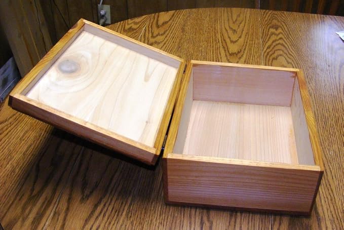 Steve's Gift Shoppe Cedar Keepsake Memory and Treasure Box or Storage Box - Size 10.75 x 8.5 x 5 Inches