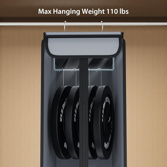 Univivi Garment Bags for Hanging Clothes 40", Hanging Garment Bags for Closet Storage with Large Clear Window, Garment Storage Bags for Suits, Coats, Dresses, 1 Pack