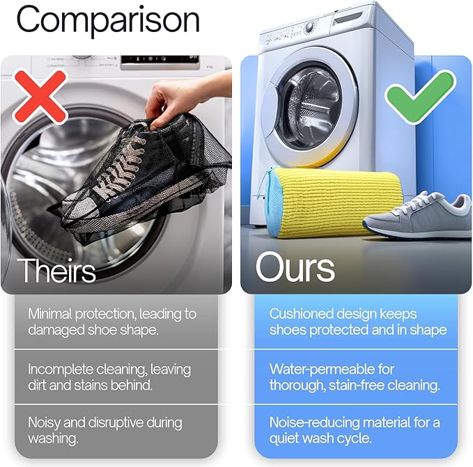 Shoe Washing Machine Bag Laundry Bags for Shoes Laundry Shoe Bag for Washer and Dryer Laundry Bag for Shoes Laundry Bags Mesh Wash Bags Sneaker Cleaner (2 Pcs + Sh Trees)