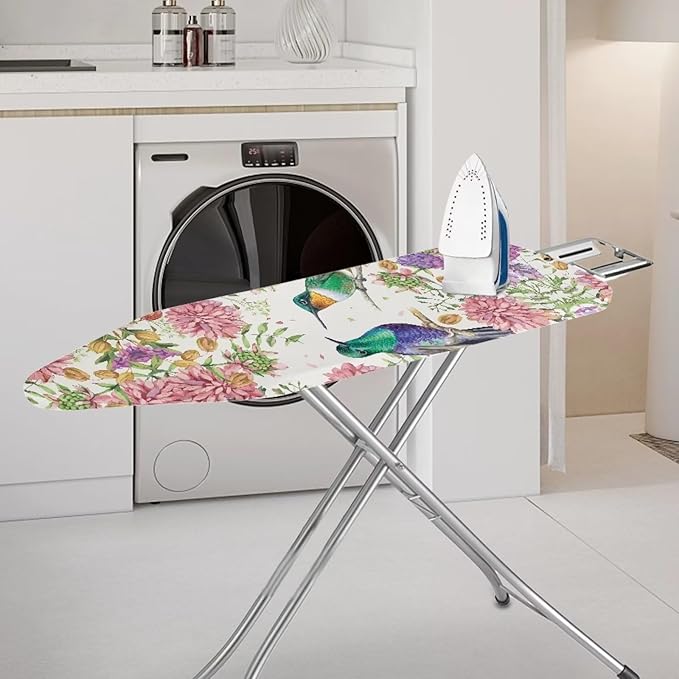 Flashideas Hummingbird Print Ironing Board Cover Durable Thick Table Top Ironing Board Cover Ventilate Iron Board Cover and Pad Ironing Accessories 54x15 inches