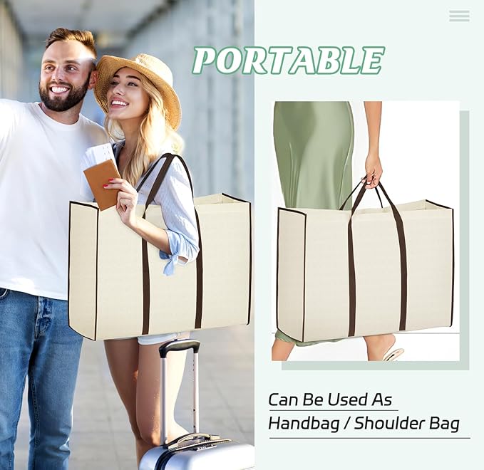 MISSLO Portable 70" Wedding Dress Garment Bag with Bride Tote Bag 8'' Gusseted Dress Bags for Gowns Long 4 Pockets Dress Cover for Women, Beige