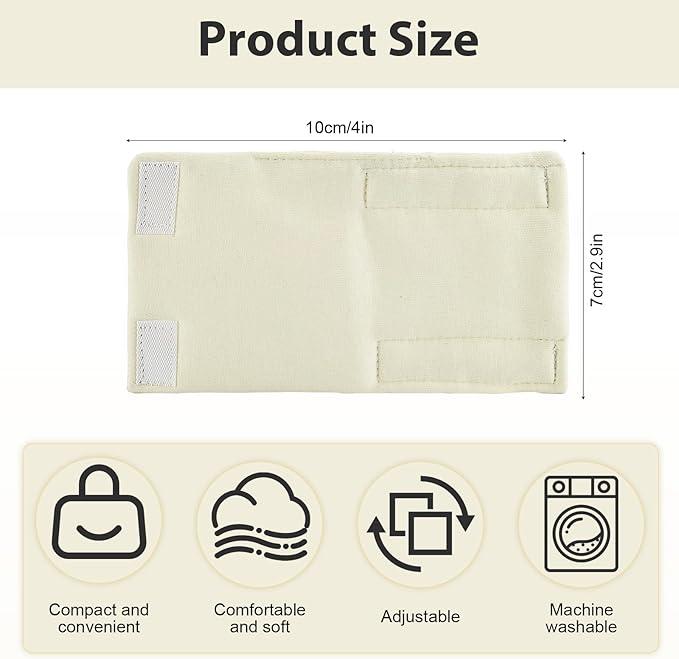 3-Pack Breathable Cotton Bra Hook Covers | Soft Back Strap Pads | Stop Bras Chafing & Hooks Irritation