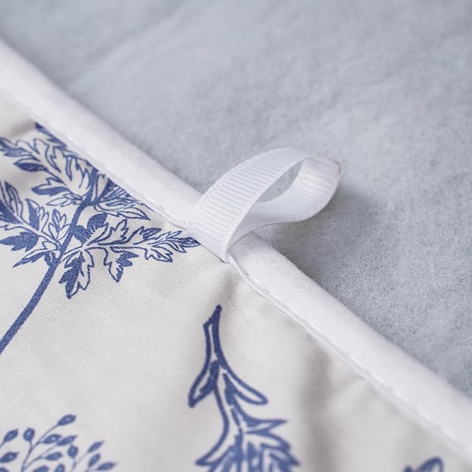 Large Ironing Mat 31x59, Heat-Resistant Foldable Ironing Pad with Hanging Hooks, Portable Cotton-Top Ironing Blanket