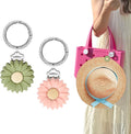 2 Pcs Hat Clip for Travel on Bag- Securely Attach Hats to Bags, Totes, Luggage - Hands-Free, Prevents Loss at Beach/Outings