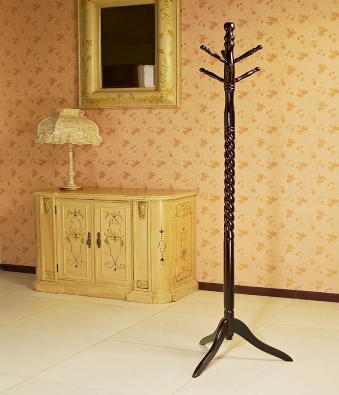 Frenchi Home Furnishing 20.50'' Wide Wood Freestanding Coat Rack