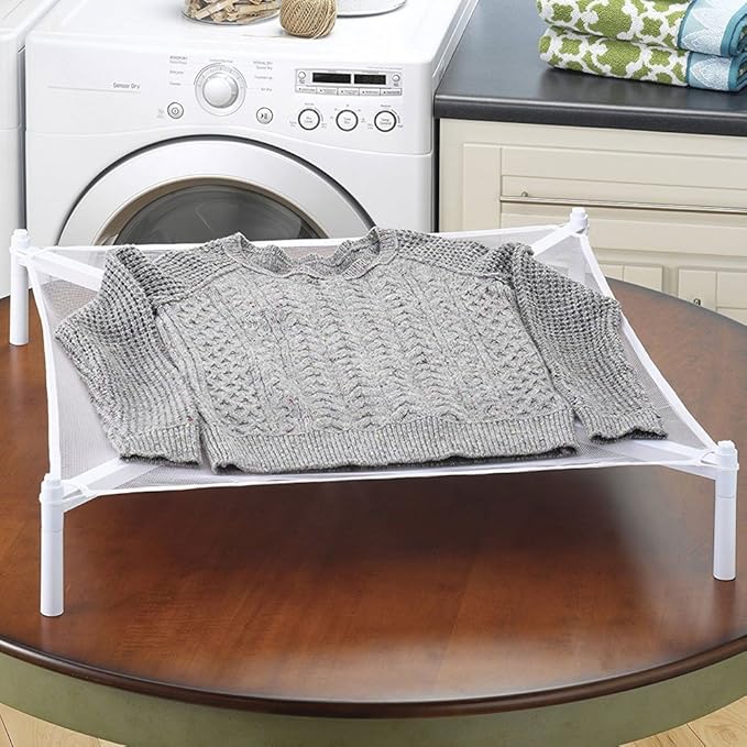 Whitmor Stackable Sweater Drying Rack White