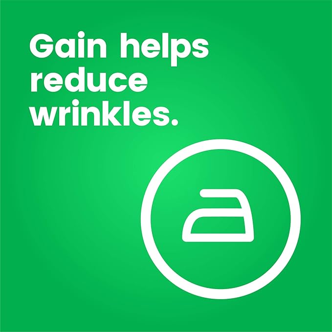 Gain dryer sheets Plus Wrinkle Release, Original Scent, Fights static with a touch of scent, laundry sheets,120 Count (Pack of 6)
