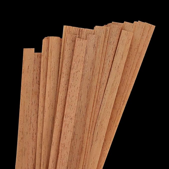 Woho 120 Packs Spanish Cedar Cigar Lighter Cedar Wood Spills Strips Sticks, Cigar Matches for Cigar Lighting, Pipe Smoking Accessories and Humidor for Tupperdor Cigar Box Tray Jar and Case(0.01"Thick)