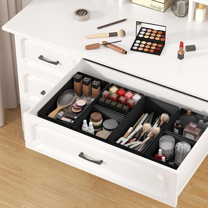 DIMJ Drawer Organizer Clothes Storage - 28 Pack Baby Dresser Organizer for Nursery, Small Fabric Closet Drawer Organizer Bins for Underwears Socks, Foldable Storage Dividers Organization for Bedroom
