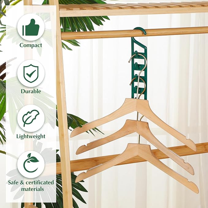 12 Pack Space Saving Hangers for Clothes Heavy Duty Plastic Organizer Multi Closet Space Saving for College Dorm Room Shirts Pants Jeans Sweaters Clothes Storage