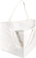 Triangle/Square Hanger Storage Bag, Canvas Material, Foldable, White