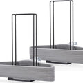 EASTTOWEST Hanger Organizer Stacker 2 Pack,Clothes Hanger Storage Rack Holder for Closet Laundry Room,Holds up 110 Wire Hanger