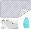 Ironing Mat for Table Top with Iron Rest Pad,Portable Travel Ironing Blanket,Foldable Thickened Heat Resistant Ironing Pad Cover for Dryer Countertop