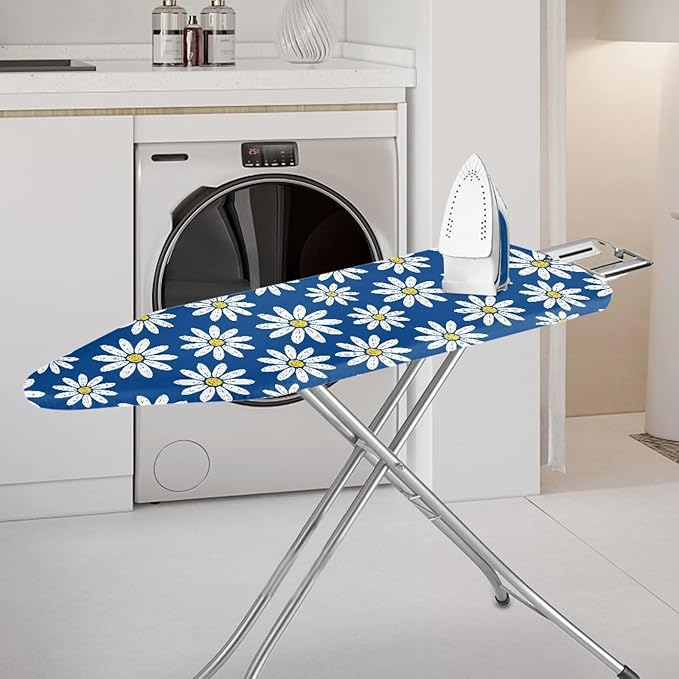 Ironing Board Covers,Standard Ironing Board Cover,Floral Ironing Board Cover,Daisy Ironing Board Cover,Daisy Print Blue XX-Large