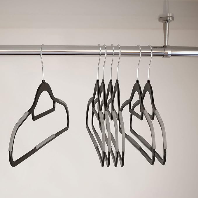 Elama Home Cloths Hanger, Non-Slip, 50 Piece Set (ELH-006-BKGR)