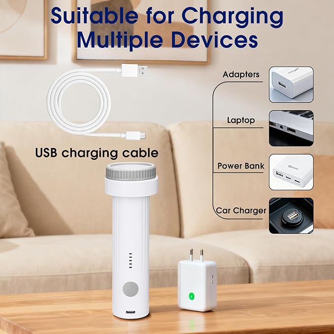 6.0Kpa Cordless Electric Vacuum Pump for Storage Bags, USB Rechargeable Portable Vacuum Sealer for Travel Air Pump Compression Bag Pumps for Clothes Blankets Bedding, Grey (No bags)