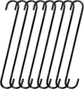 16 inch 8 Pack Extra Large S Hooks Heavy Duty Long S Hook for Hanging Plant, Hooks for Tree Branch,Bird Feeder,Pots and Pans Closet Garden Pergola Indoor Outdoor X-Large Hook